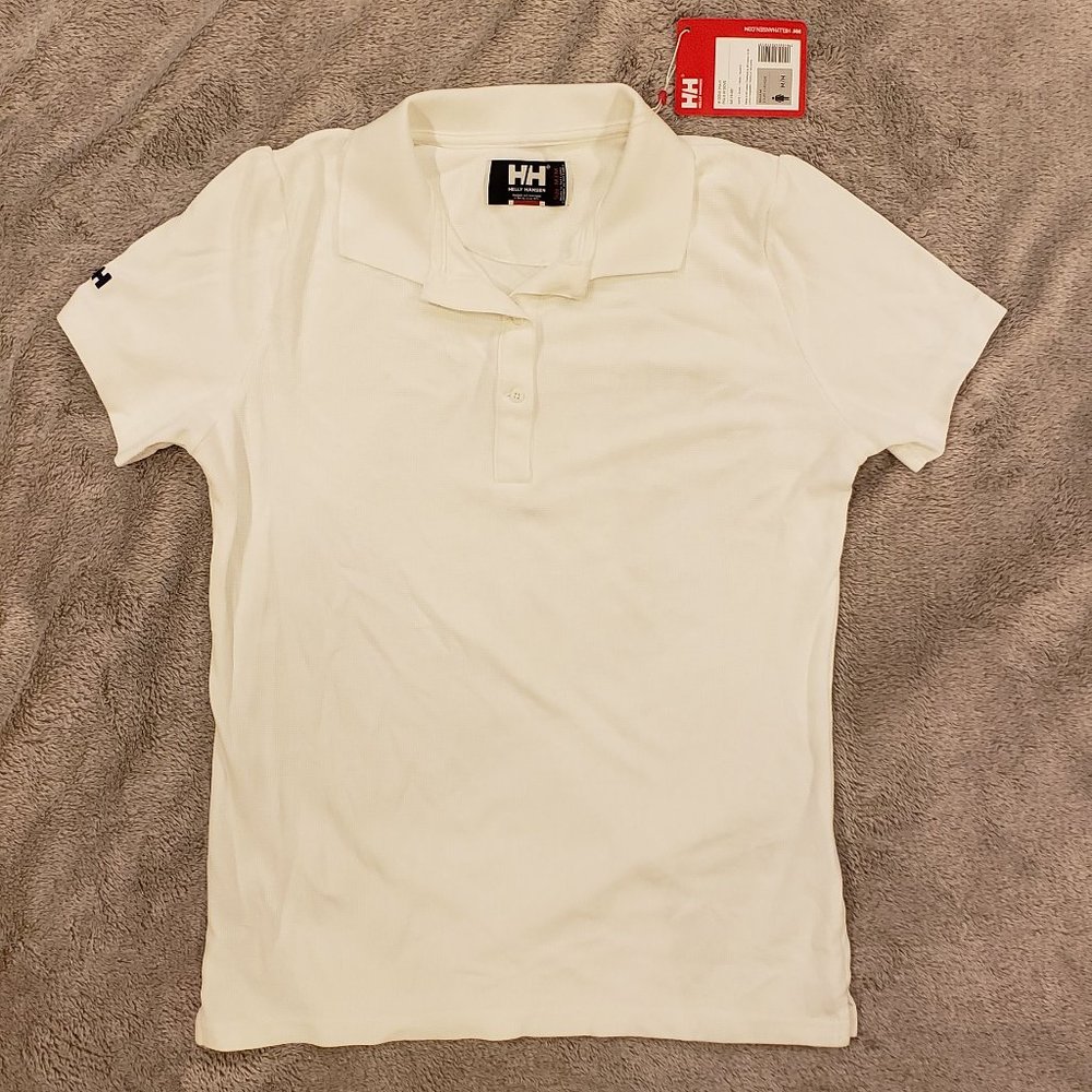 Women's Helly Hansen Polo - White - Size Medium